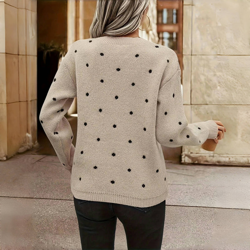 Nina™ | Polka Dot Knitted Sweater