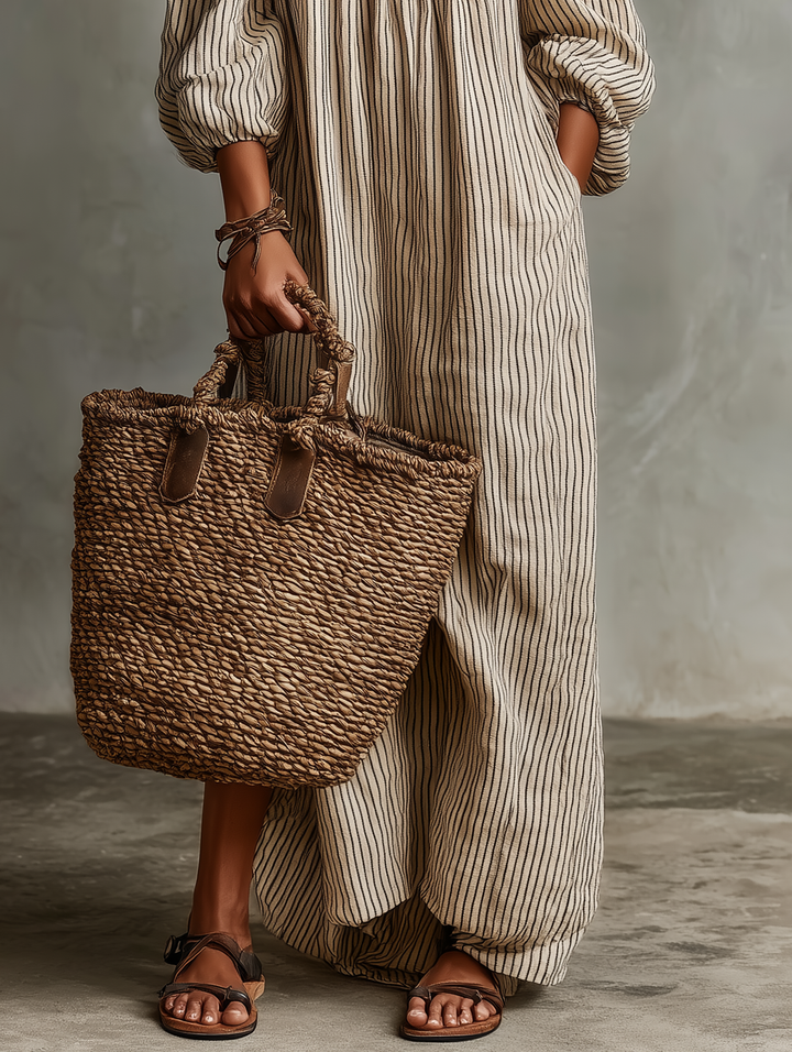 Elena | Long flowing dress with off-the-shoulder design