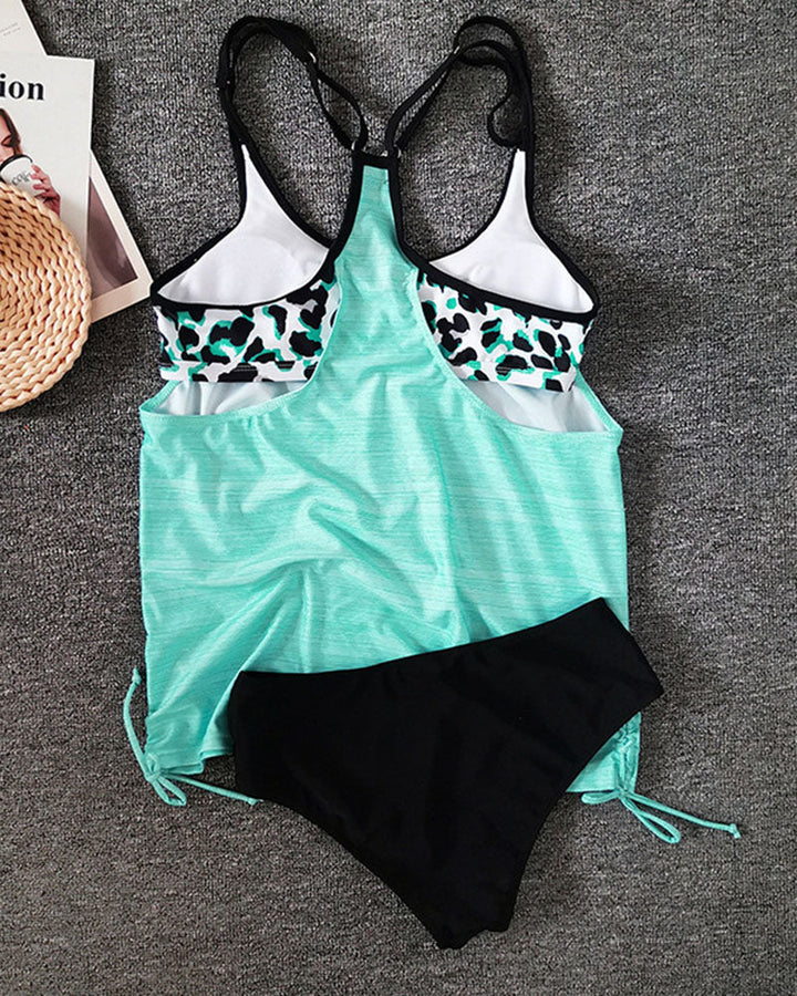 Augustus – Tankini swimsuit with leopard print