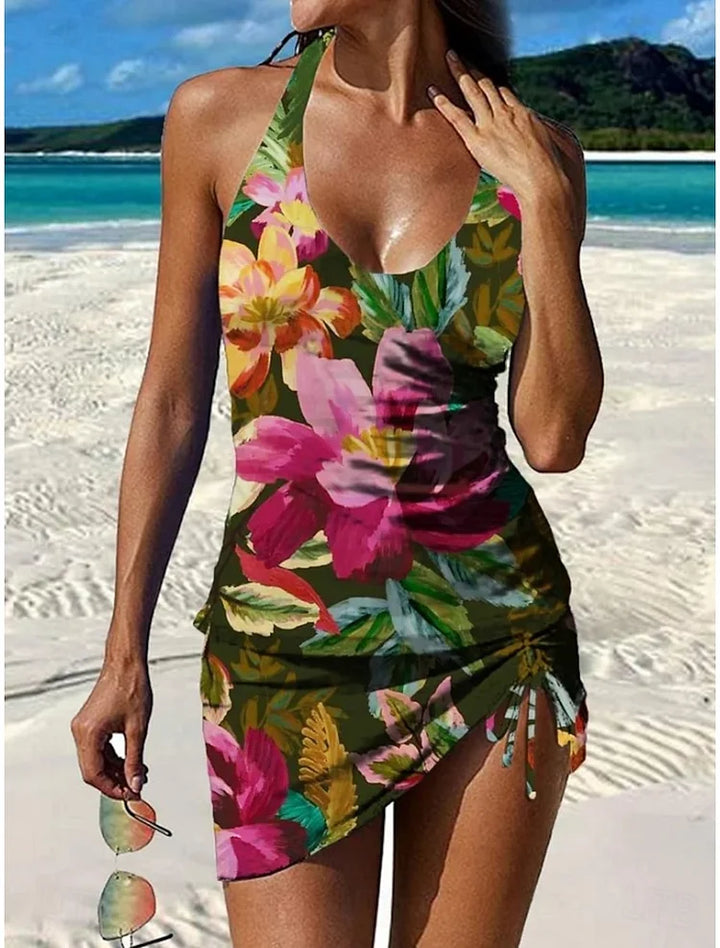 Fiesta | Floral tankini set with tummy coverage