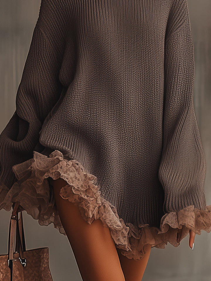 Josephine | Ruffled Knit Dress