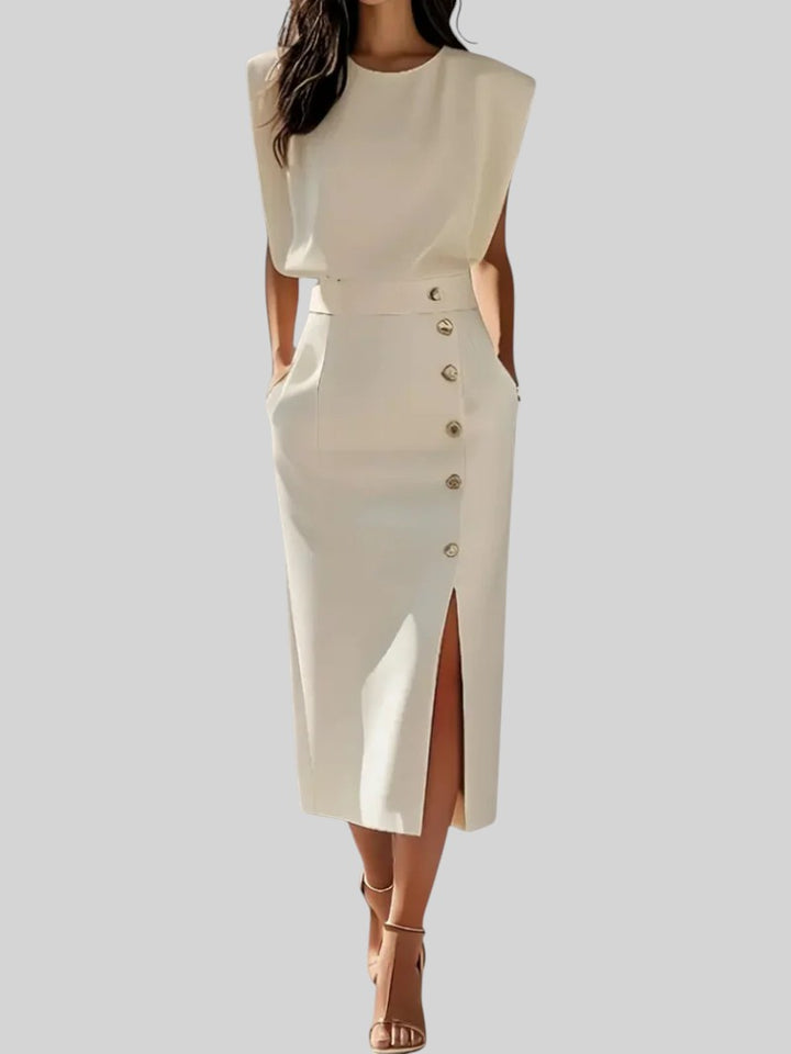 Dalia | Midi Dress with Side Slit