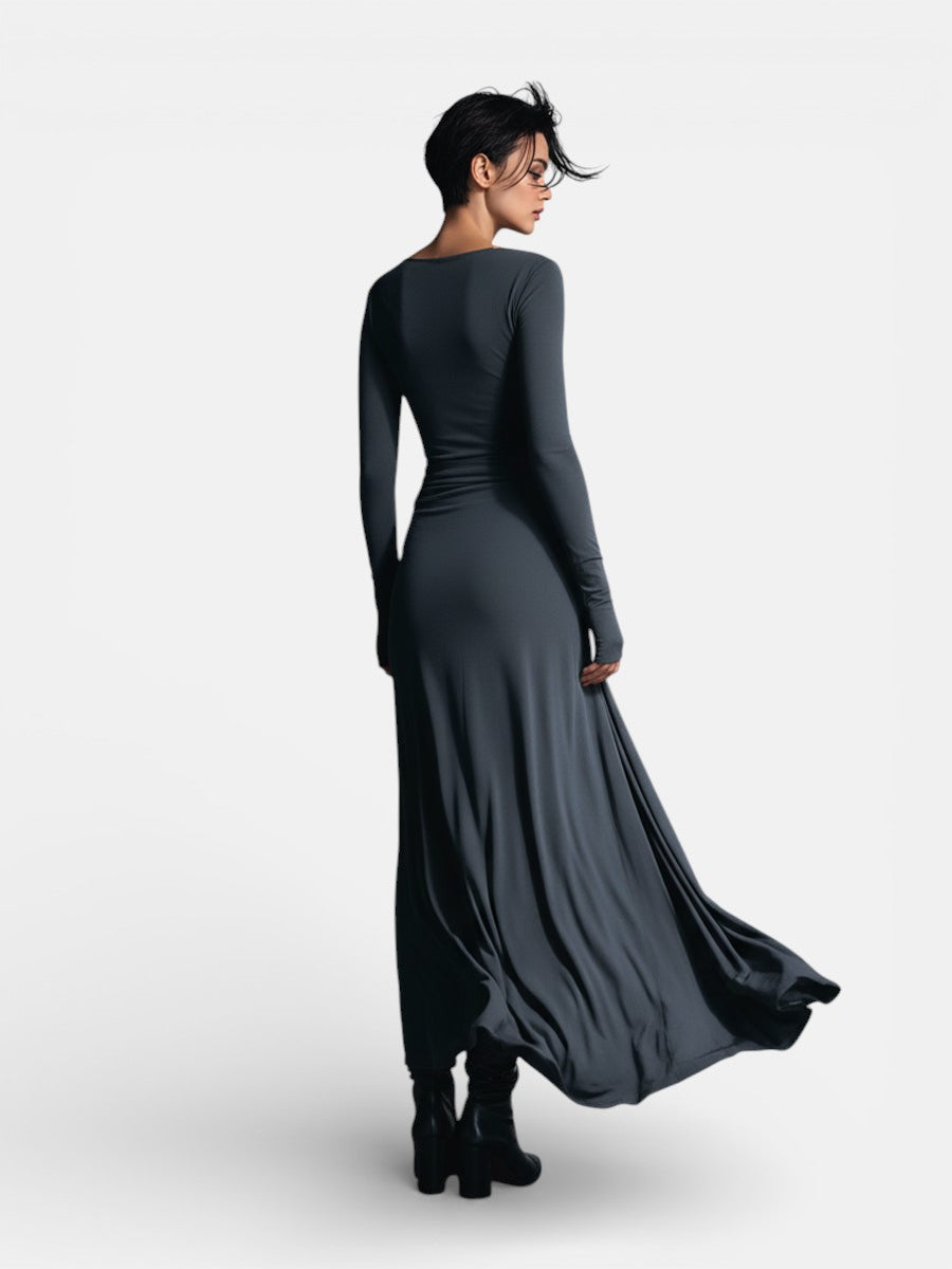 NAIARA ❘ MAXI DRESS WITH SIDE KNOT