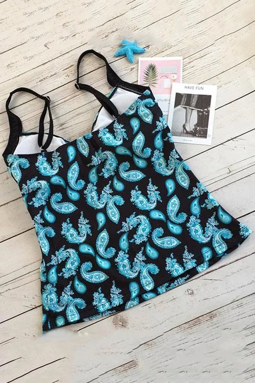 Cascada | Paisley Bathing Suit Set that Covers the Belly