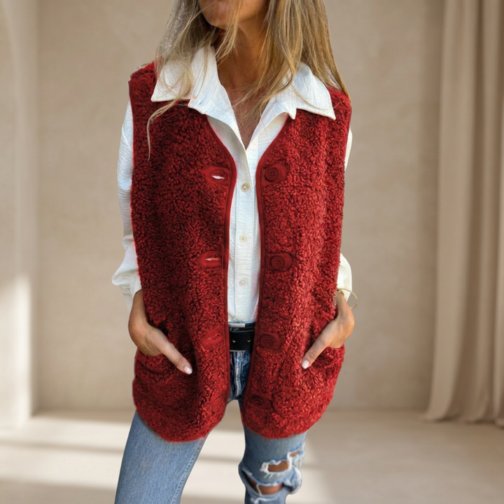 Lynora™ | Soft Button Down Warm Vest