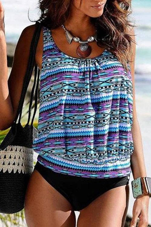 Sierra | Aztec Bathing Set that Covers the Belly