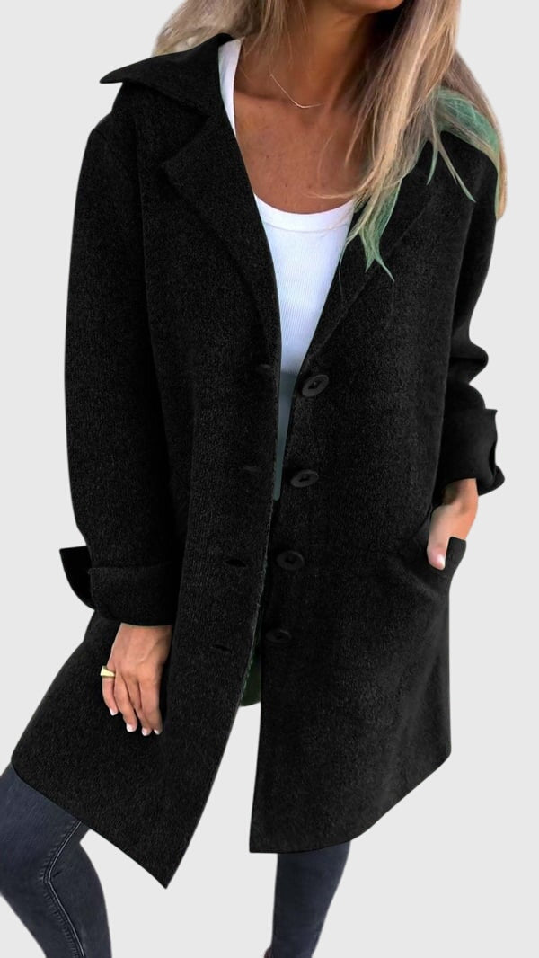 Lisa | Soft Knit Longline Coat