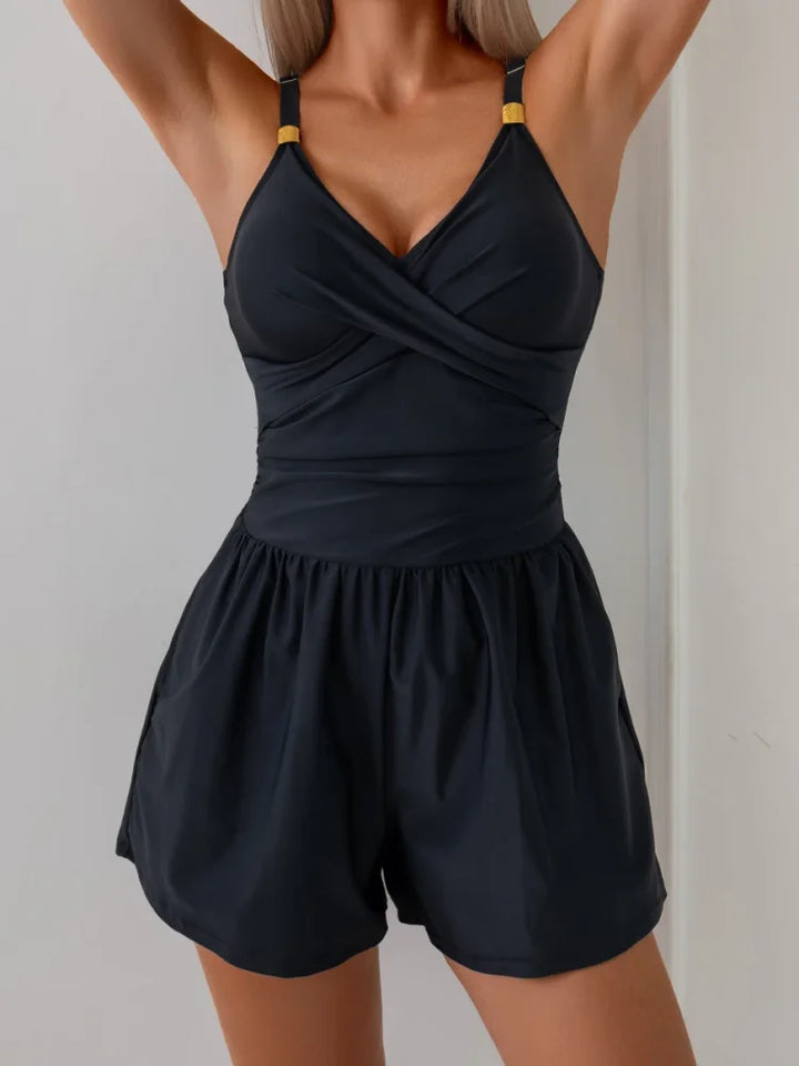 Sloane | Ruffled Bathing Suit with Pockets