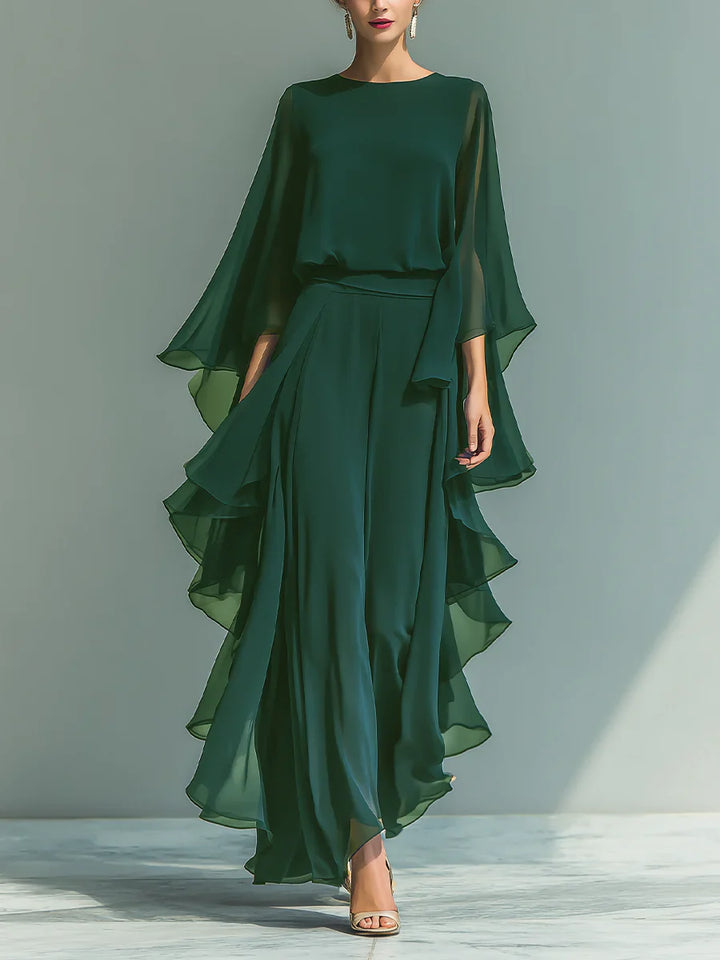 Savannah™ Elegant Chiffon Ruffle Set