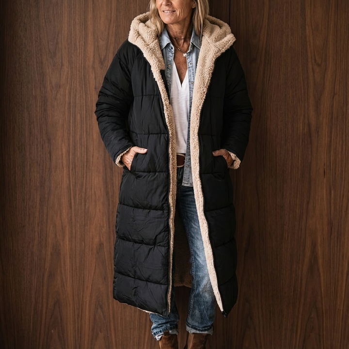 Amelia | Longline Sherpa Lined Winter Coat