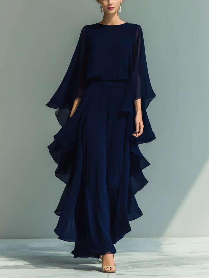 Savannah™ Elegant Chiffon Ruffle Set