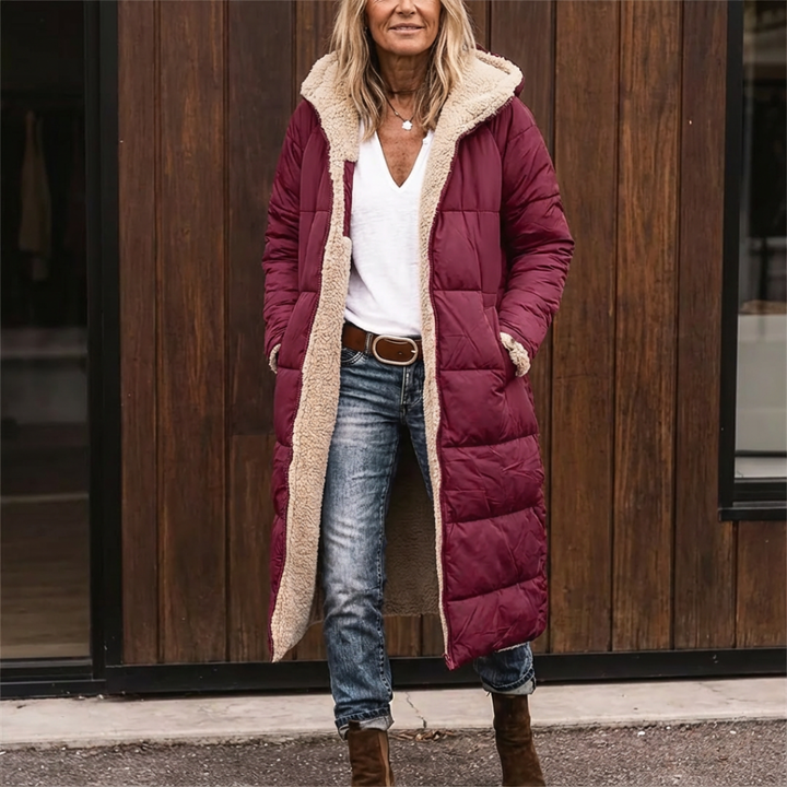 Amelia | Longline Sherpa Lined Winter Coat