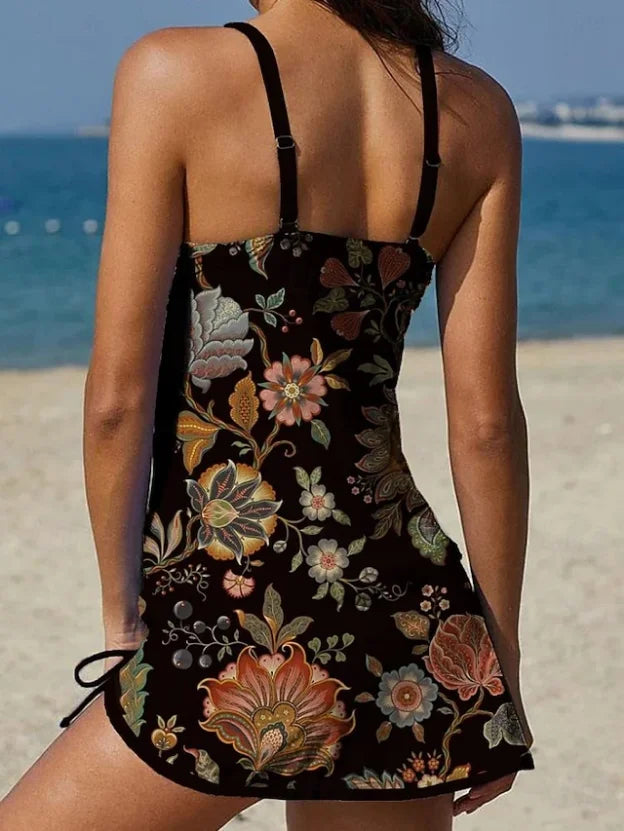 Fiesta | Floral tankini set with tummy coverage