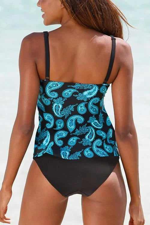 Cascada | Paisley Bathing Suit Set that Covers the Belly