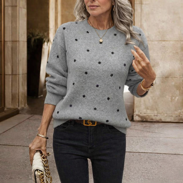 Nina™ | Polka Dot Knitted Sweater