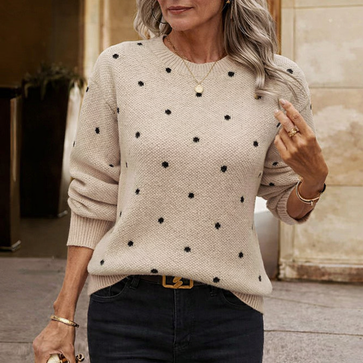 Nina™ | Polka Dot Knitted Sweater