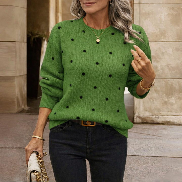 Nina™ | Polka Dot Knitted Sweater