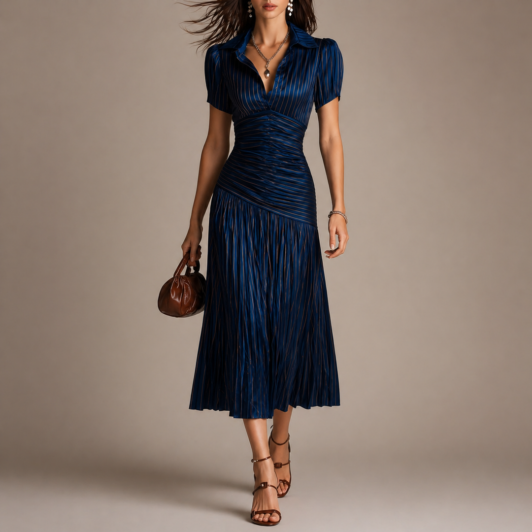 Florence | Vintage Elegant Chiffon Maxi Dress