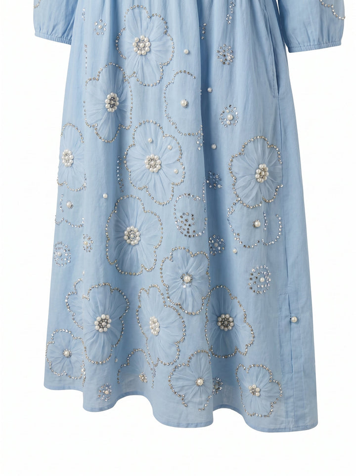 Eleanor™ Floral Cotton Midi Dress