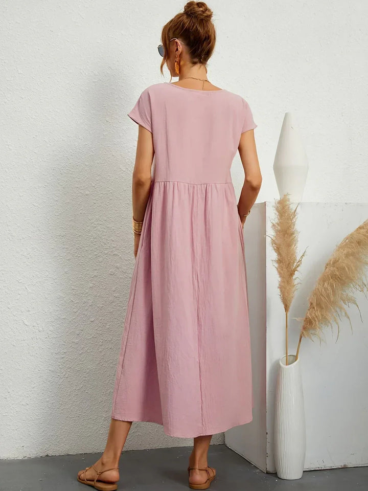 Gabrielle™ — Timeless Elegance Fluid Midi Dress