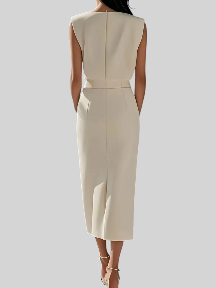 Dalia | Midi Dress with Side Slit