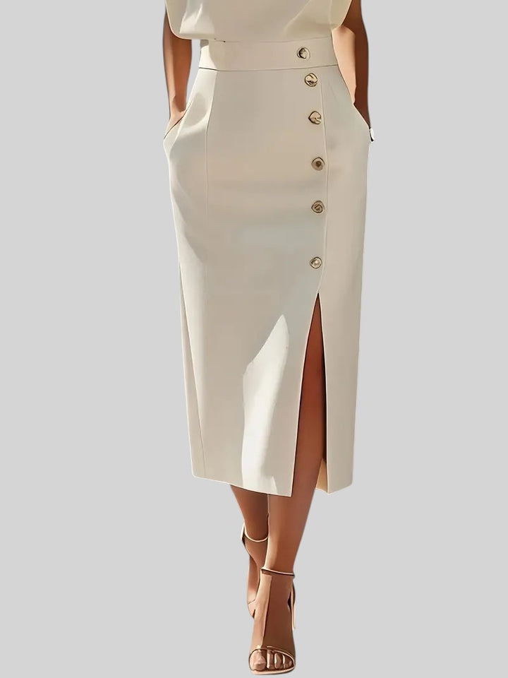 Dalia | Midi Dress with Side Slit