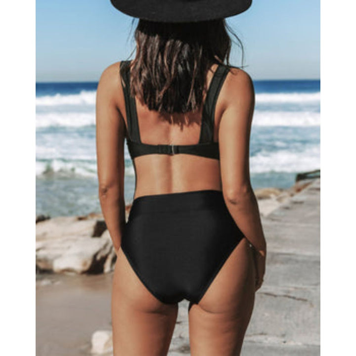 Hilde – Solid High-Waisted Swimsuit