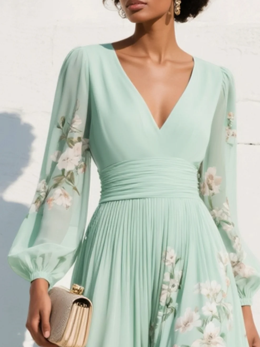 Olivia | Floral Midi Dress