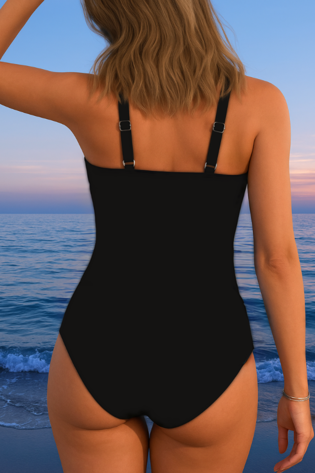 Luxury swimsuit with colorful print