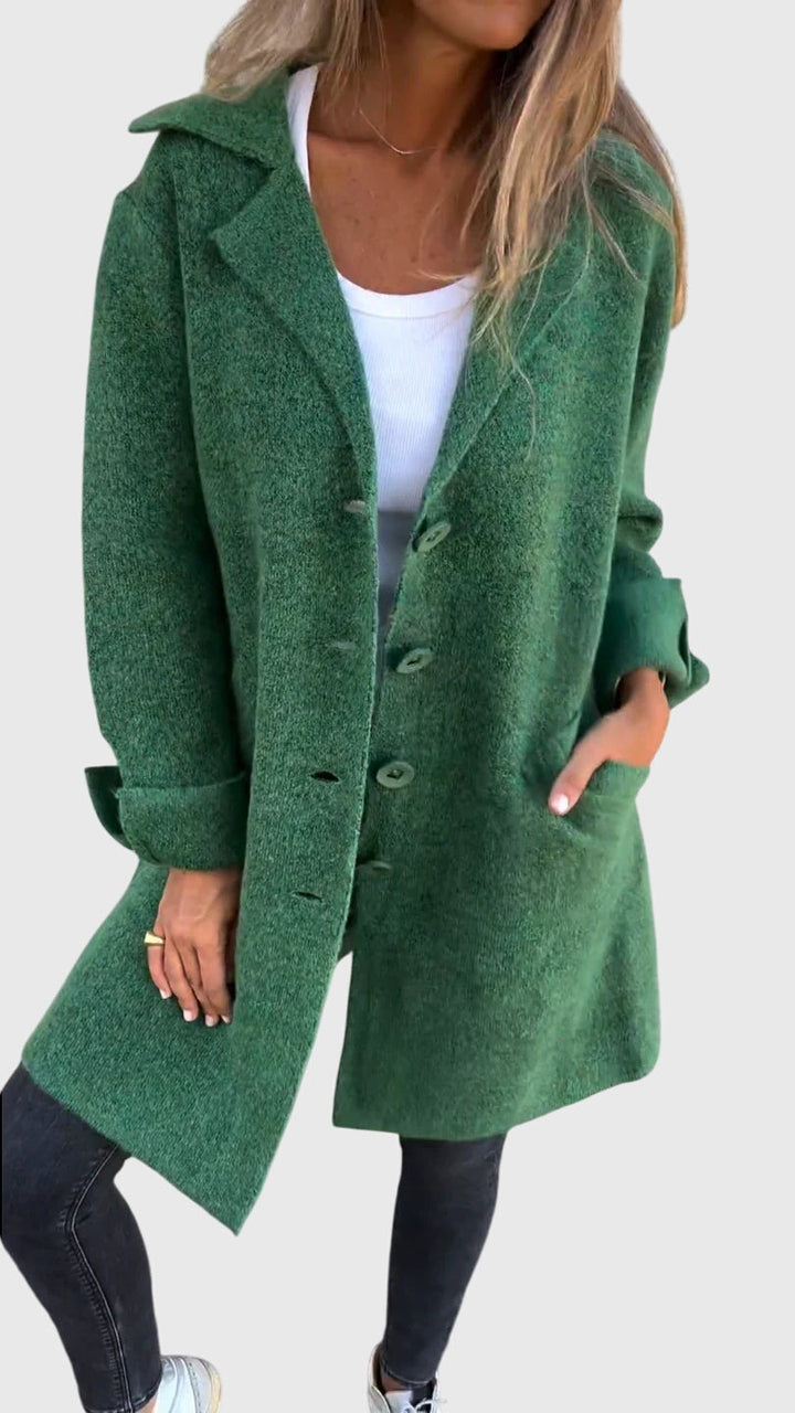 Lisa | Soft Knit Longline Coat