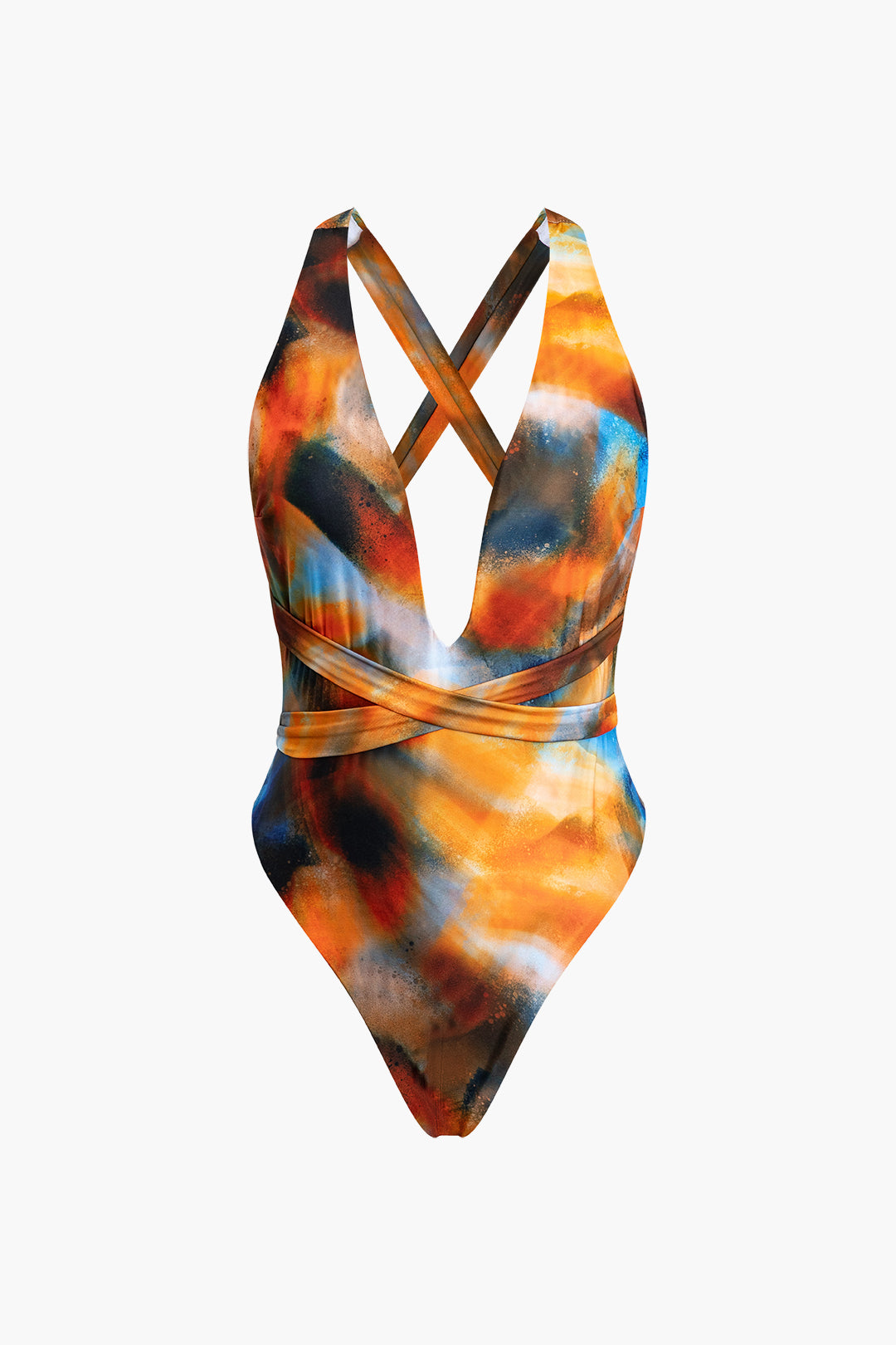 Siena | Watercolor Crossed Swimsuit and Pareo Set