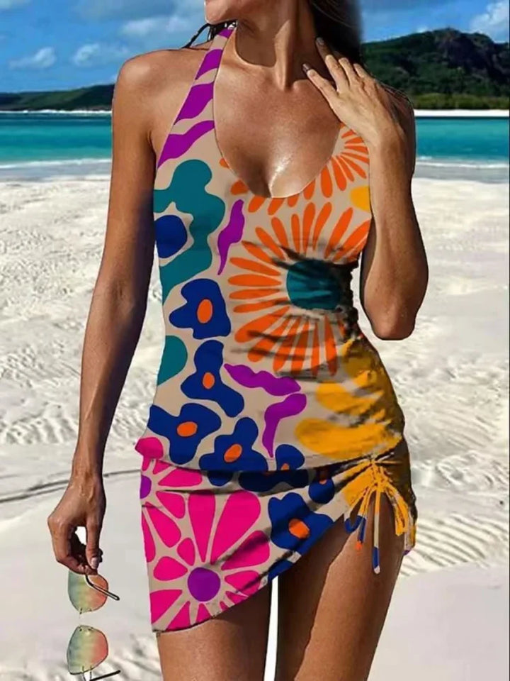 Fiesta | Floral tankini set with tummy coverage