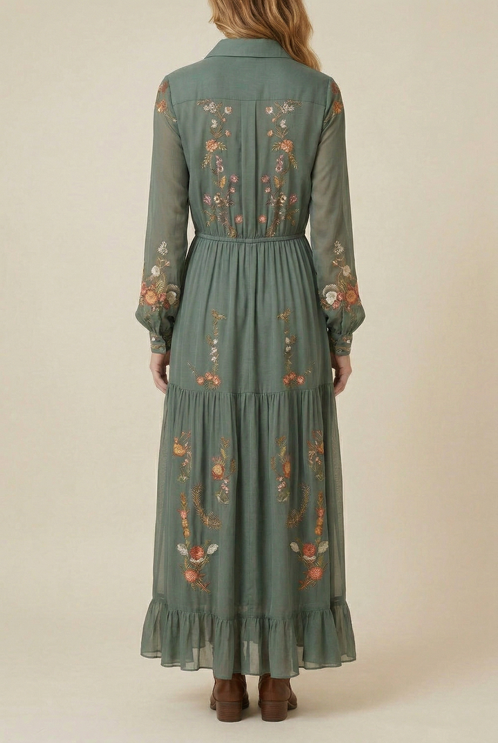Selene™ Bohemian Floral Maxi Dress