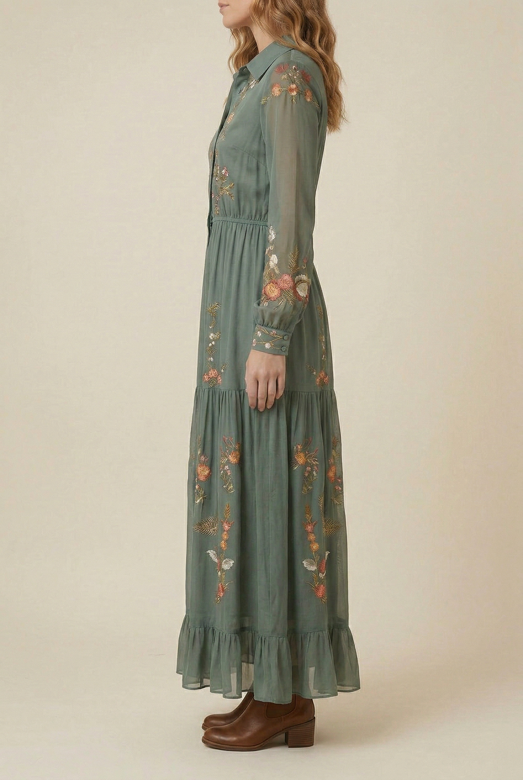 Selene™ Bohemian Floral Maxi Dress