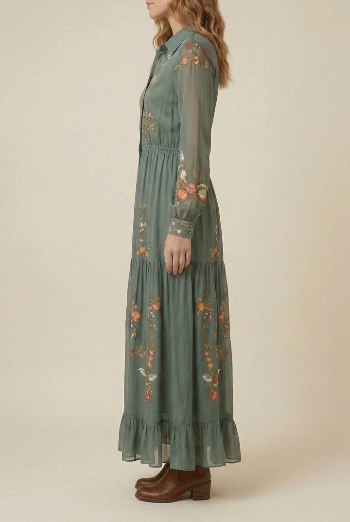 Selene™ Bohemian Floral Maxi Dress