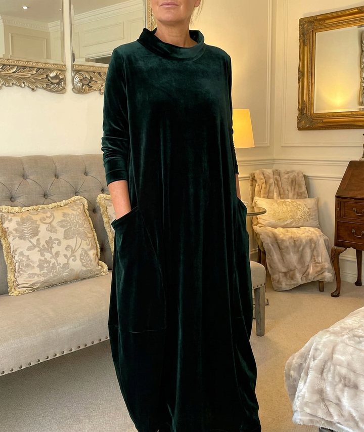 Margaret | Velvet Maxi Dress