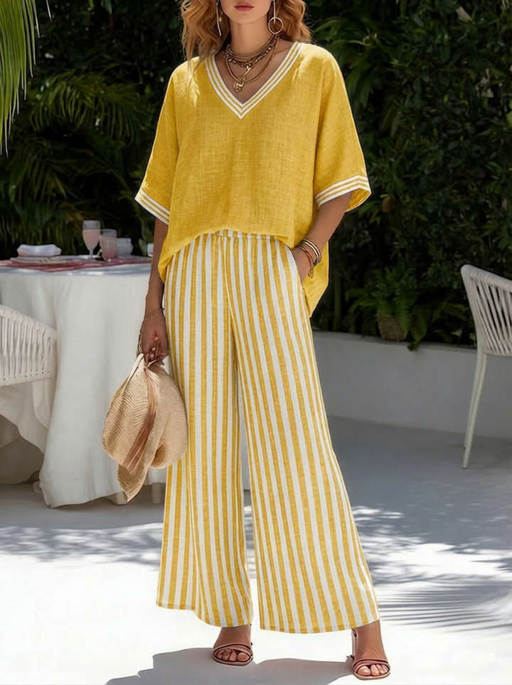 Alira Striped Two-Piece Set