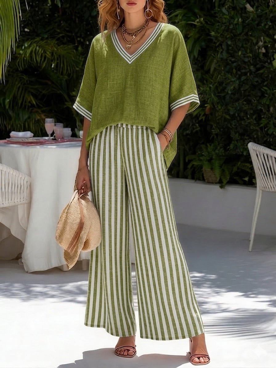 Alira Striped Two-Piece Set