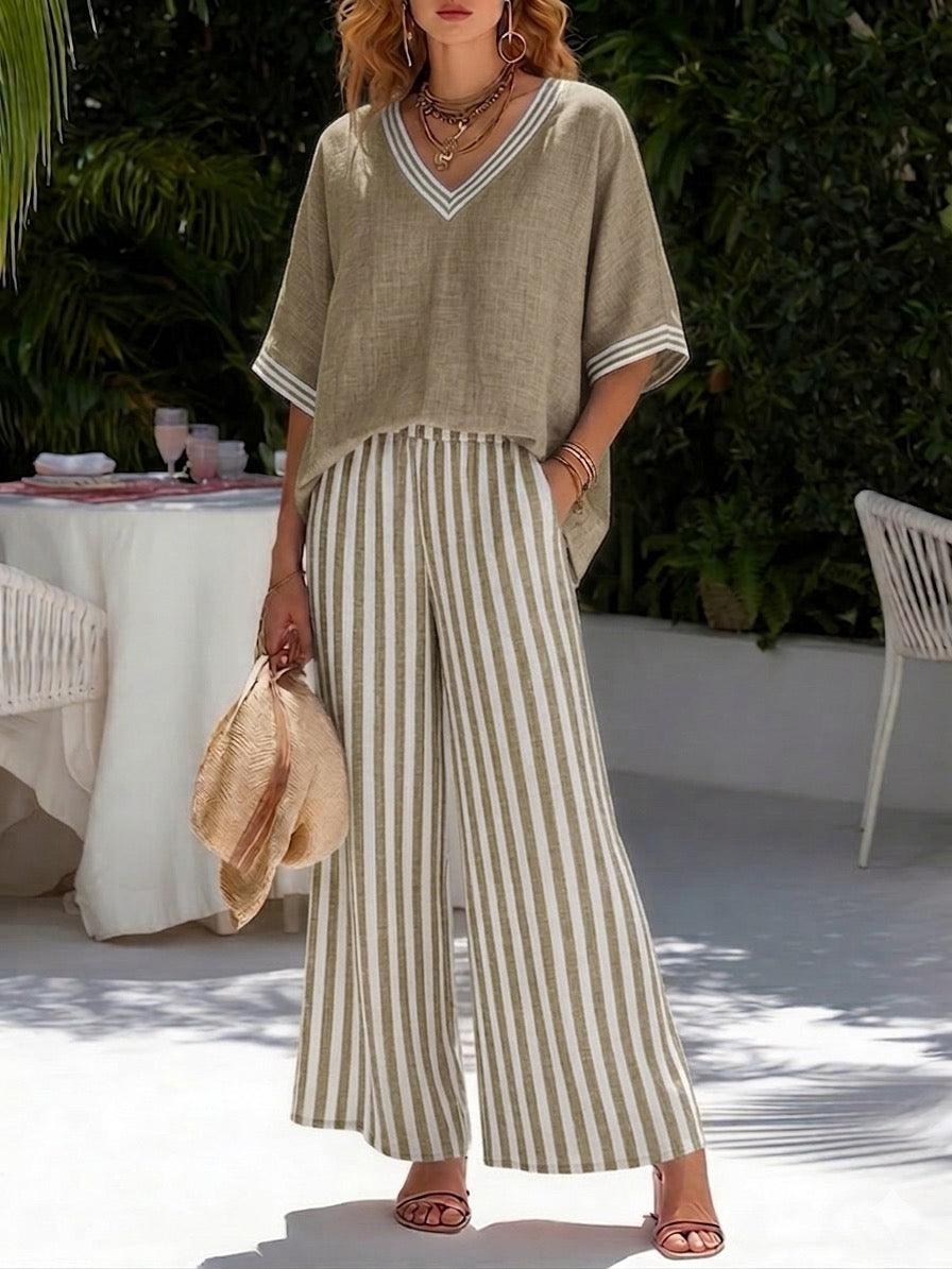 Alira Striped Two-Piece Set