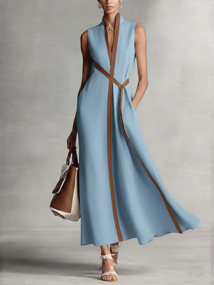 The Harper™ | Elegant Linen Maxi Dress