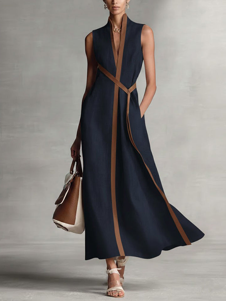The Harper™ | Elegant Linen Maxi Dress