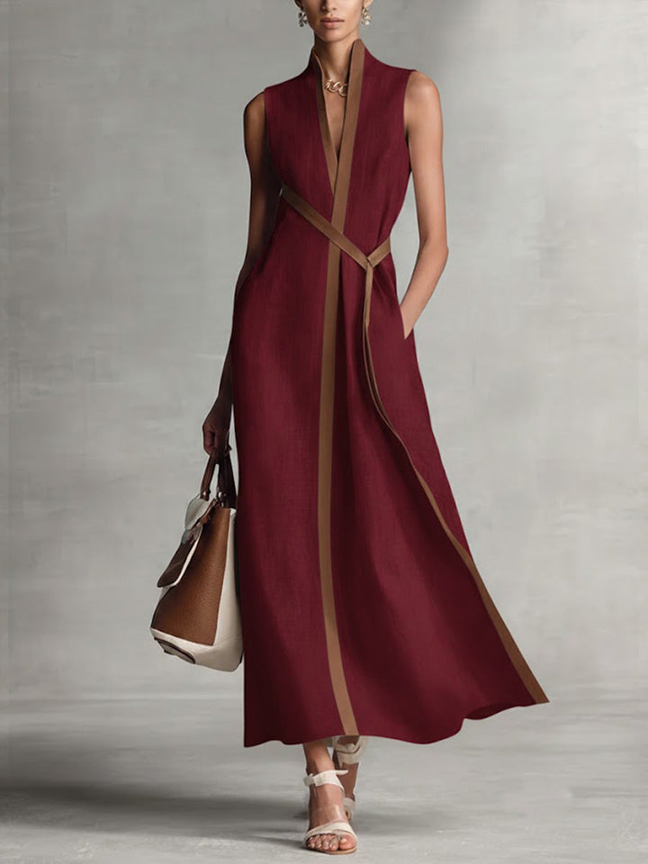The Harper™ | Elegant Linen Maxi Dress