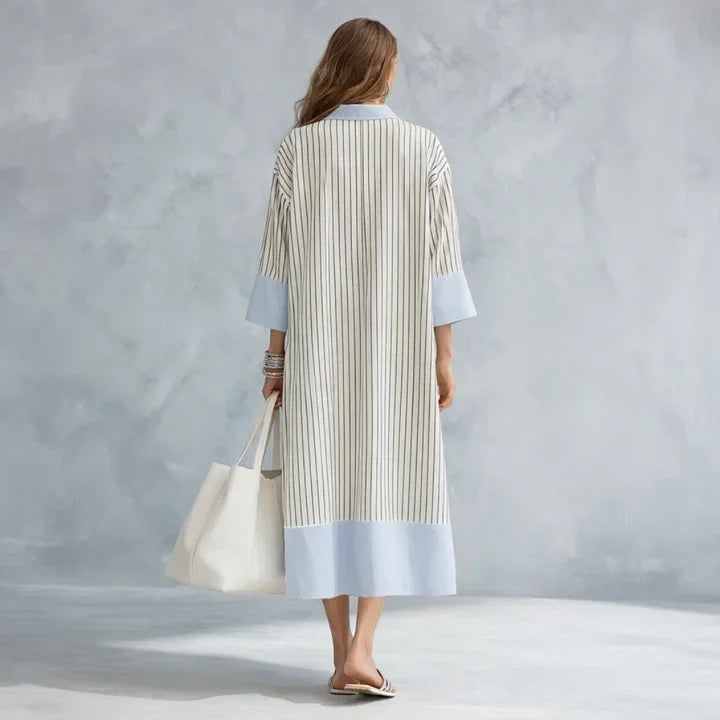 Alessira | Striped Midi Dress